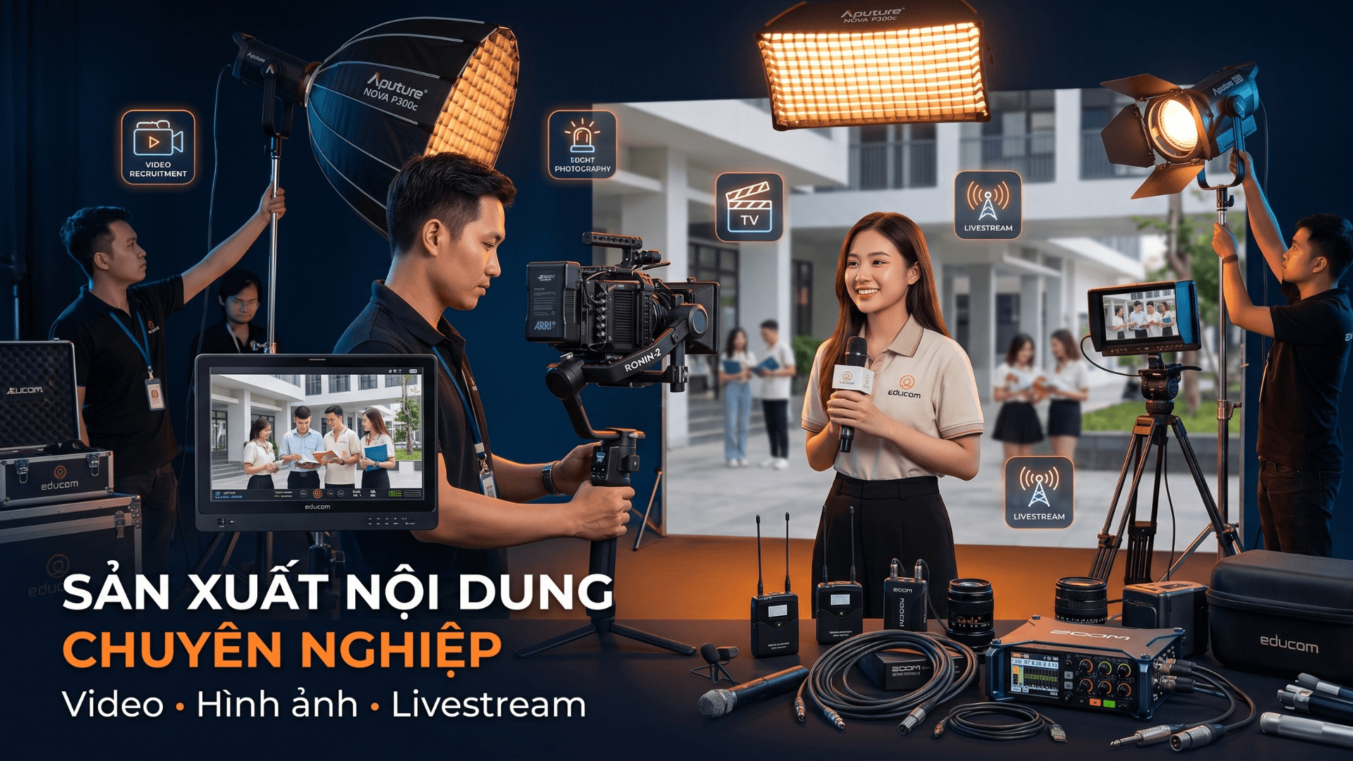 Sản xuất video truyền thông Educom